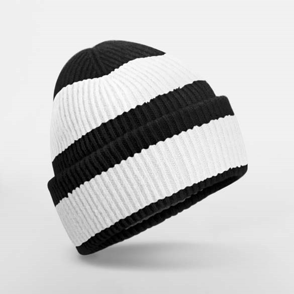 Colour block beanie