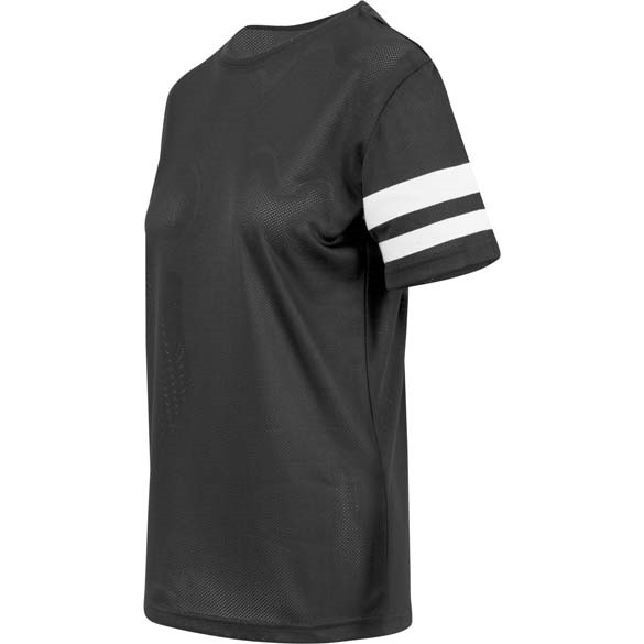 Women&#39;s mesh stripe tee