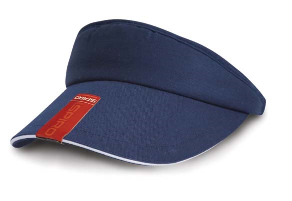 Herringbone sun visor with sandwich peak