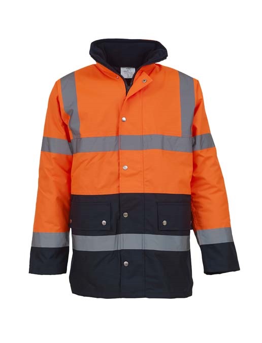 Hi-vis two-tone motorway jacket (HVP302)